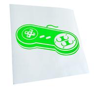Kiwistar - Car Sticker - Neon Green - 24 x 12 cm Controller Retro Game Gambling Games - Rear Window Car Sticker Weatherproof for Car Truck Moped Truck - Sticker Exterior Self-Adhesive Tuning
