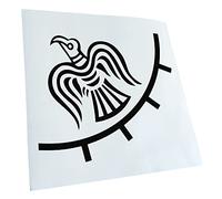 Kiwistar - Car Sticker - Odin Raven Banner - Viking 11.5 x 10 cm - Black - Decals for Tuning, Vehicle, Truck, Bicyle, SUV, Laptop