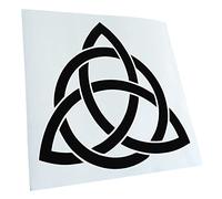 Kiwistar - Car Sticker - Triquetra 10 x 10 cm - black - Decals for Tuning, Vehicle, Truck, Bicyle, SUV, Laptop