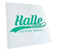 Kiwistar - Halle Saale Saxony-Anhalt Sticker with Lettering 25 Matt Chrome Glow in the Dark Colours