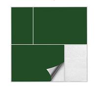 Kiwistar Tile Stickers Dark Green Satin Matt - 20 x 33 cm - 1 Piece - Adhesive Tiles, Sticker Tiles for Wall Tiles, Self-Adhesive for Kitchen, Bathroom, Smooth Surfaces