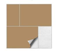 Kiwistar Tile Stickers, Light Brown Satin Matt - 18 x 26 cm - 1 Piece - Adhesive Tiles, Sticker Tiles for Wall Tiles, Self-Adhesive for Kitchen, Bathroom, Smooth Surfaces