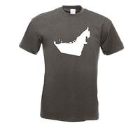 Kiwistar United Arab Emirates T-Shirt Printed Design Print Gift Idea Graphite