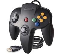 KIWITATA Classic N64 Controller, N64 Wired USB Remote Joystick Game Pad Emulator Controller for Windows XP 7 8 & MAC Raspberry Pi 3