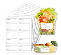 KiWiTEK Freezer Labels Food Labels Stickers Kitchen Date Lable Easy Peel Off Food Containers Fridge 150 PCs Removable Waterproof for Pantry Storage Organisation Meal Prep Containers Jars Bottles Bags