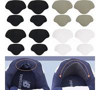 Kiwochy 8 Pairs Sneaker Repair Patch Self-Adhesive Shoe Heel Patch Sneaker Hole Repair Shoe Sneaker Hole Repair Patch Insert for Most Types of Shoes Shoe Hole Prevention Patch 2 White 2 Grey 4 Black