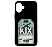 KIX Kansai Osaka Japan Airport CodeJapanese Kanji Souvenir Case for iPhone 16 Plus
