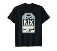 KIX Kansai Osaka Japan Airport CodeJapanese Kanji Souvenir T-Shirt