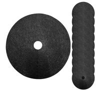 Kixolazr 10pcs Tree Mulch Cover Mats | Round Plant Protector Rings For Weeding Control, Root Protection, Soil Moisture & Gardening | Degradable Non-Woven Fabric, Easy Installation