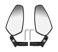 Kixolazr Bike Mirrors,Bike Cycling Handlebar Mount Mirror - 1 Pair Anti-Vibration Riding Parts 360-Degree Rotatable for Urban Road Mountain Commuting Adventure