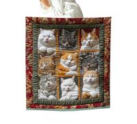 Kixolazr Blanket for Couch | Adorable Warm Cat Print Pattern | Warm Flannel Blanket | for Sofa Couch Kitchen Bedroom Chair Car Bed Women Men Kid Boys Girls Teen