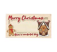Kixolazr Christmas Money Holders for Cash,Wooden Fun Holiday Bill Holders | 7 X 3.5 Inches Funny Christmas Wallet for Kid, Son, Daughter
