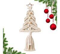 Kixolazr Christmas Tree Ornaments,Boho Tapestry - Boho Christmas Macrame Decoration - for Bedroom Living Room Apartment Gallery Room Home Indoor Wall Door Party Holiday