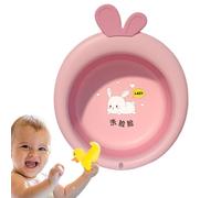 Kixolazr Collapsible Wash Basin for Kids and Babies, Washing Face Foot Basin Cartoon Tubs Bathing Basin - Folding Wash Bowl, Washing Face Foot Basin, Tubs Bathing Basin for Babies