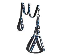 Kixolazr Dog Harness and Leash | Reflective Puppy Traction Lead - Adjustable Comfortable Non-Slip Harness Leash for Outdoor Walking Medium Dogs Large Breed Pet Safety