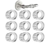 Kixolazr Door Knob Stopper | 9X Transparent Wall Protectors from Door Knobs,No Drill Knobs Handle Buffer No Drill Knob Wall Shield Prevents Damage in Living Rooms