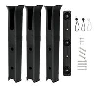 Kixolazr Fishing Pole Holders, Wall Mounted Multi-functional Adjustable, Fishing Rod Stand Vertical Organizer, for Flashlight Tools Equipment Boat Truck Trailer Men Fisherman Angler