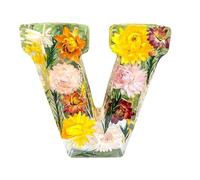 Kixolazr Floral Resin Alphabet Night Light Dried Flower Letters Night Light Handmade Custom Letter Lamps Personalized Custom Dry Flower Name Night Light for Bedroom, Nursery, Women & Girls