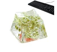 Kixolazr Flower Resin Keycaps | Gypsophila Game Keyboard Keycap - Shine Through Translucent, Game Keyboard, Sa Profile, Esc Keycap With Eternal Flower Design For Enhanced Game Experience