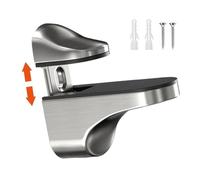 Kixolazr Glass Shelf Brackets Wall Mount | Adjustable Clamp Brackets for Shelves,Clip Replacement Parts for Support Acrylic Bar Door Wood for Bathroom Shower