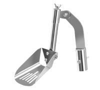 Kixolazr Gutter Cleaning Scoop,Gutter Scoop for Removing Leaves and Debris from Roof - Stainless Steel Lightweight Drainage Maintenance Cleaner Attachment for Villas Garden Townhouses Ditch