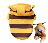 Kixolazr Halloween Dog Bee Costumes,Pet Halloween Bee Costume Hoodies - Skin Friendly Cat Holiday Cosplay Warm Clothes for Small Medium Pets Dogs