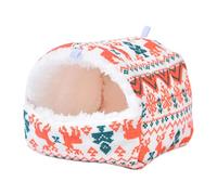 Kixolazr Hedgehog Bed, Winter Warm Cotton Cave, Semi-enclosed Thicken Cotton Hedgehog Cave Bed, for Winter Bunny Chinchilla Mice Bird Home Bedroom Living Room Pet Cage