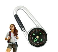 Kixolazr Keychain Compass | Carabiner Clip On Compass | Pocket Compass with Clear Scale for Exploration, Field Practice, Mountaineering, Hiking, Camping