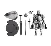 Kixolazr Medieval Knight Action Figure - Multi-Jointed Posable Model, Collectible Desktop Decor Figurine for Shelf, Coffee Table & Gift