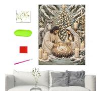 Kixolazr Nativity Diamond Paintings Kit Religious 5D Full Drill Art Set