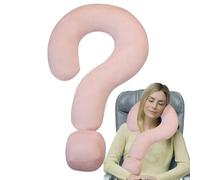 Kixolazr Neck Pillow for Traveling,Fun Large Question Mark Pillow 21.65in - Soft Throw, Decorative Multifunctional Neck and Head Support for Car Airplane Home