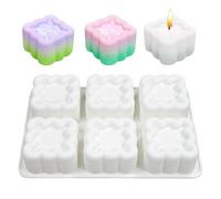 Kixolazr Silicone Molds for Baking | Nonstick 6-Cavity | Cute Shaped Pastry Dessert Baking Molds - for Mousse Chocolate Pudding Jelly Home Bakery Beginner Adults