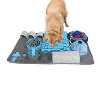 Kixolazr Sniff Mat for Puppies, Square Foraging Mat for Dogs, Interactive Dog Brain Games with 10 Training Element Dog Feeding Pad 3 Difficulty Levels for Large Medium Small Dogs