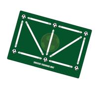 Kixolazr Soccer Training Mat - Wear-Resistant Soccer Training Mat,Safe Washable Equipment for Footstep Practice Coaching Players Mom Lovers Juggle Indoor Outdoor Parents Kids