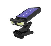 Kixolazr Solar Gutter Lights - Waterproof Clip Solar Lights for Outside - Motion Sensor Lantern with Adjustable Brightness Illumination for Garden Fence Floodlight Garages Poolside Porch Balcony Lawn