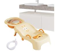 Kixolazr Toddler Shampoo Chair,Foldable Children's Shampooing Recliner - Adjustable Seat Head Rinser Recliner for Baby Boys Ages 0-10 Salon Home Bathroom Toilet