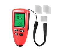 KIXZSAZ 0-2000um Car Paint Inspection Device Thickness Gauge Manual Metal Tester Meter LCD Digital Automobile Measuring, Red
