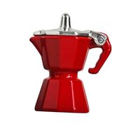 KIXZSAZ 1 12 Scale Dollhouse Miniature Metal Coffee Pot Safe And Durable Kitchen Accessory For Miniature Scenes 1/12 Dollhouse Kettle Kitchen Appliance, Red, 25x30x16mm