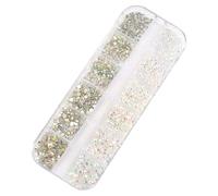 KIXZSAZ 1 Bag Glass Crystal Small Easy to Paste Excellent Gloss Perfect Match Shining Nail Rhinestones for Mobile Phone, Type 4