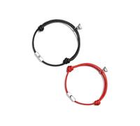 KIXZSAZ 1 Pair Copper Couple Bracelet Solid Color Handmade Replacement Decorative Unfading Electroplated Braided Bangle Jewelry