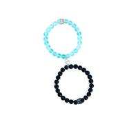 KIXZSAZ 1 Pair Crystal Bracelet Decor Jewelry Bracelets Dressing Up Accessory for Festival Party Travelling Daily Working, Pink Black
