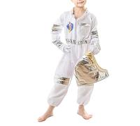 KIXZSAZ 1 Set Children's Costume Party Costumes Party Performance Creative Spaceman Themed Portable Role Play Clothing