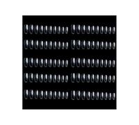 KIXZSAZ 1 Set False Nail Wear-resistant Fashionable Classic Different Colors New-style Unique Design Distinctive Manicure Kit , Transparent Color