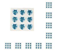 KIXZSAZ 10 Sheets Reward Stickers Acrylic Decals Three-dimensional DIY Self-Adhesive Crafts Label Guitar Greeting Cards, Water Blue