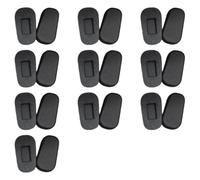 KIXZSAZ 10a Set of 2 Adhesive Nose Pads for Glasses Comfortable Fit Durable and Easy to Install Silica Gel Glasses Nose Pads, Black, S