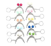 KIXZSAZ 10piece Rustproof Coating Metal Purse Frame with Kiss Clasp Lock Delicate Pattern and Smooth Line Frame Kiss Purse