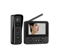 KIXZSAZ 110° Wide-angle Doorbell Camera With Infrared Night s Lights 3-meter Infrared Night s ABS Video Doorbell, black