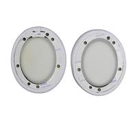 KIXZSAZ 2 Pieces Headphone Cushion Gaming Earphones Leather Earpads Breathable Gamer Ear Pads Replacement for Studio 2.0, White