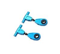 KIXZSAZ 2 Upgraded RC Arms for Tamiya TT02 4WD On Road Model High Performance Upgrade, front blue