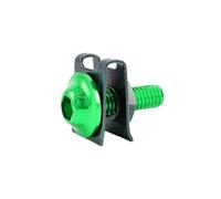 KIXZSAZ 20 Pieces Motorcycle Body Screw Aluminum Alloy Motorbike Modification Screws Replacement Part Repairing Maintenance, Green